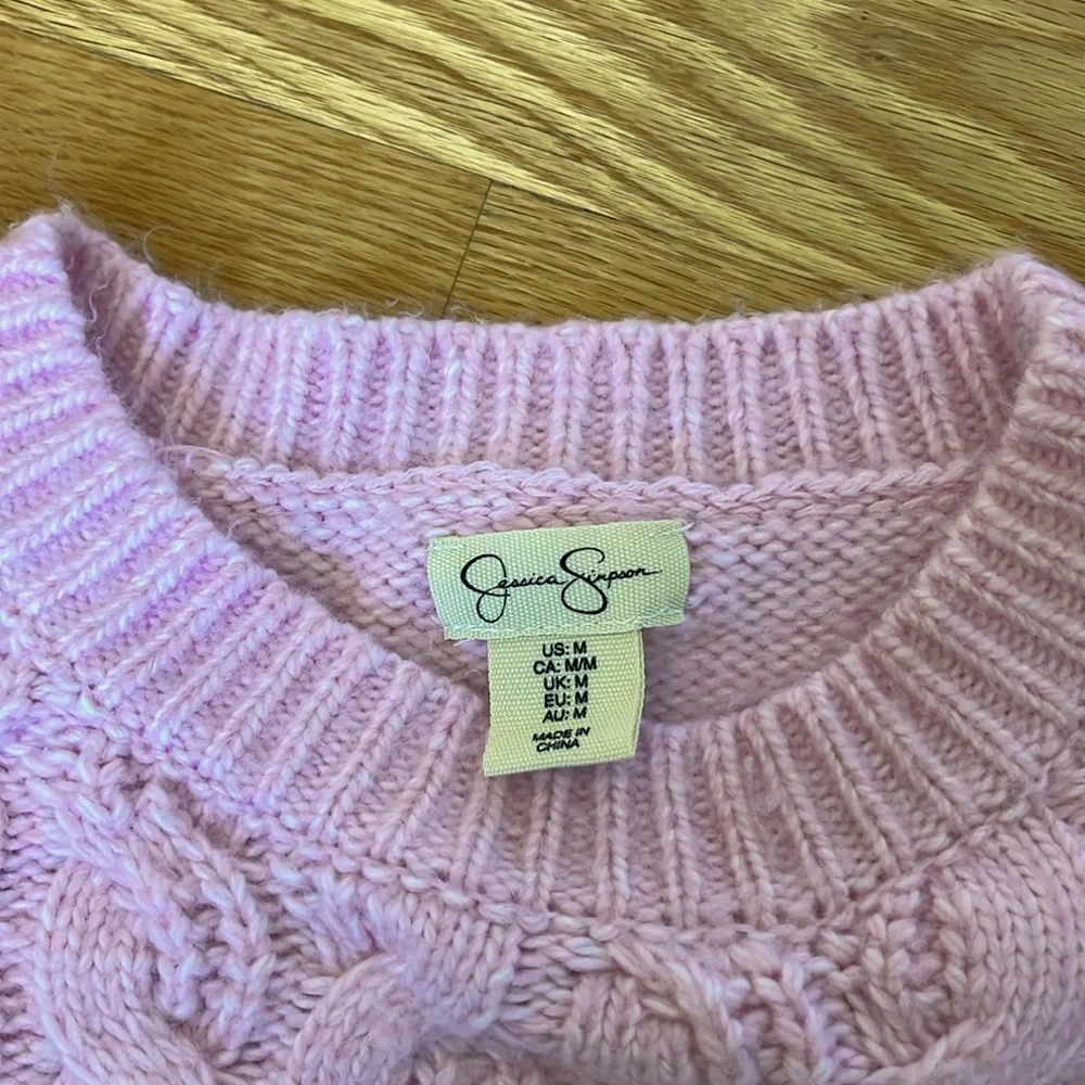 Jessica Simpson Cable Knit Sweater Medium - Picture 5 of 7